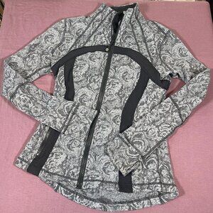 Lululemon Define Jacket - Brushed in rose herringbone black - Size 8